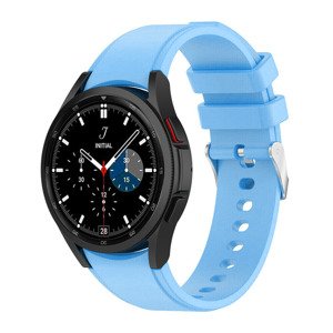 eses Silikónový remienok pre Samsung Galaxy Watch 4 a Watch 5 - Svetlo modrý, 20 mm