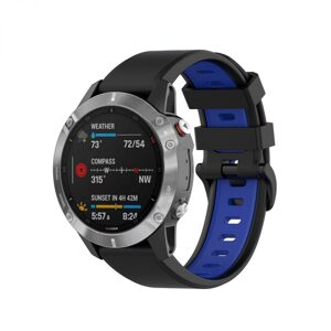 eses Silikónový remienok pre Garmin - Čierno modrý, QuickFit 20 mm