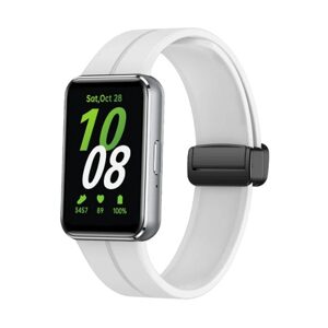 eses Silikónový remienok s magnetickou sponou pre Samsung Galaxy Fit 3 - Biely