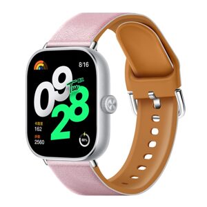 eses Silikónový remienok kombinovaný pre Xiaomi Redmi Watch 4 a Xiaomi Smart Band 8 Pro - Svetlo ružový