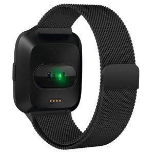 eses Milánsky ťah pre Fitbit Versa - Veľkosť L, čierny