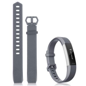 eses Silikónový remienok pre Fitbit Alta, Alta HR a Ace - Veľkosť S, tmavo sivý