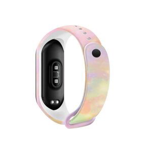 eses Náramok pre Xiaomi Mi Band 5, Mi Band 6 a Amazfit Band 5 - Vzorovaný, modro žltý