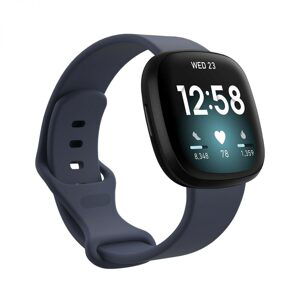 eses Silikónový remienok pre Fitbit Versa 3 a 4, Sense 1 a 2 - Veľkosť S, modro sivý