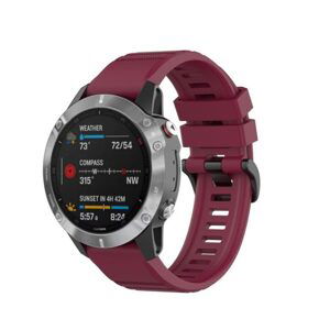 eses Športový silikónový remienok pre Garmin - Vínový, QuickFit 22 mm