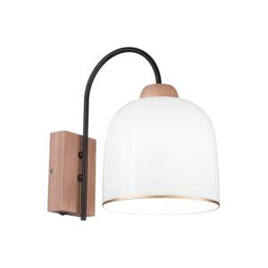 Kolarz Kolarz A1352.61.Au - Nástenná lampa NONNA 1xE27/60W/230V dub/biela/zlatá