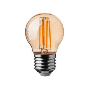 LED Žiarovka FILAMENT AMBER G45 E27/4W/230V 2200K