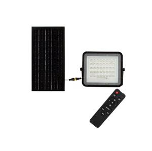 LED Vonkajší solárny reflektor LED/10W/3,2V IP65 4000K čierna + DO