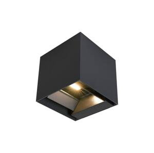 LED Solárne nástenné svietidlo so senzorom LED/3W/3,7V IP65 4000K čierna