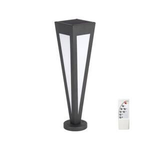 LED Solárna lampa LED/2W/3,7V IP65 3000K čierna