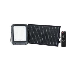 LED Solárny reflektor LED/15W/3,7V IP65 4000K čierna + DO