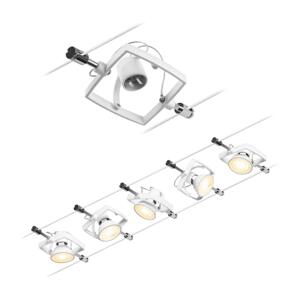 Paulmann Paulmann 94432 - SADA 5xGU5,3/10W Luster na lanku MAC 230V biela