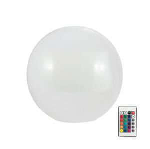 LED RGBW Solárna lampa BALL LED/3,2V pr. 20 cm IP65 + diaľkové ovládanie