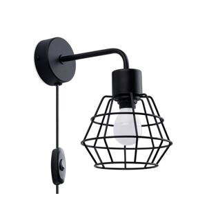 SL.1164 - Nástenná lampa SUBA 1xE27/15W/230V čierna