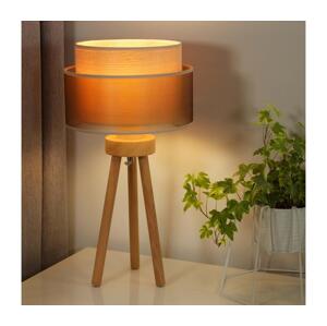 - Stolná lampa WOOD BOHO 1xE27/15W/230V medená/hnedá/béžová