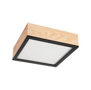 Stropné svietidlo NATURAL SQUARE 2xE27/15W/230V 31x31 cm borovica/čierna