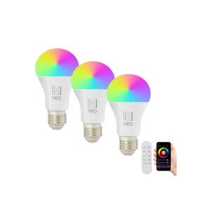 Neo  NEO 07733CDO-SADA 3xLED RGB Stmievateľná žiarovka E27/11W/230V Wi-Fi Tuya+DO