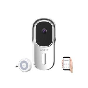 iGET HOME Doorbell DS1 White + Chime CHS1 White