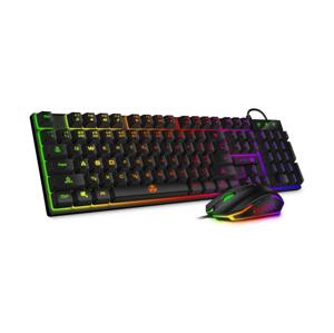 CONNECT IT CONNECT IT CKM-3200-CS - LED RGB Káblová herná klávesnica a herná myš čierna