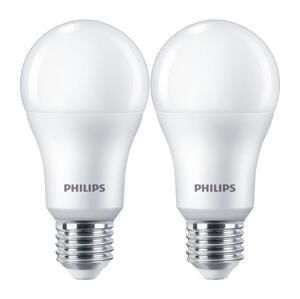 Philips SADA 2x LED Žiarovka Philips A67 E27/13W/230V 4000K