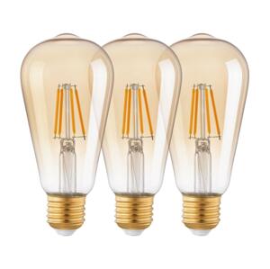 Eglo SADA 3x LED Žiarovka VINTAGE ST64 E27/4W/230V 2200K - Eglo 12851