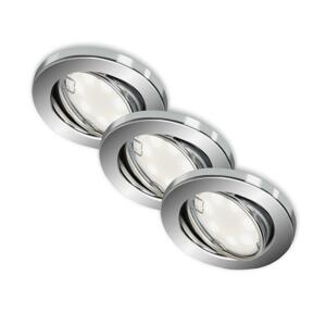 Briloner Briloner 7221-038 - SADA 3x LED Kúpeľňové svietidlo 1xGU10/3W/230V lesklý chróm