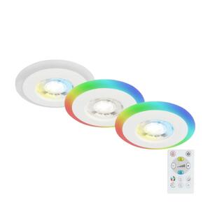 Briloner Briloner - SADA 3x LED RGBW Stmievateľné kúpeľňové svietidlo LED/5W/230V IP44+ DO