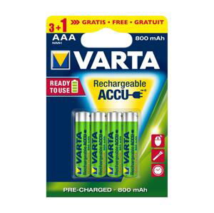 Varta Varta 5670 - 3+1 ks Nabíjacia batéria ACCU AAA Ni-MH/800mAh/1,2V