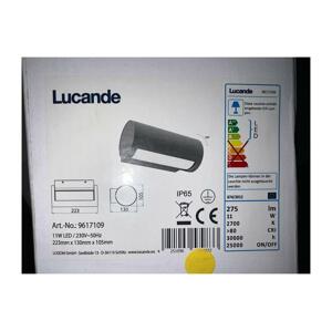 Lucande Lucande - LED Vonkajšie nástenné svietidlo BOHDAN LED/11W/230V IP65