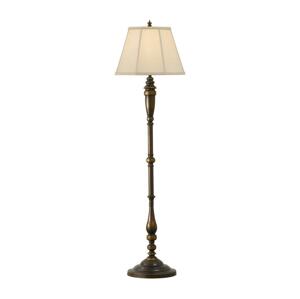 Elstead Feiss - Stojacia lampa LINCOLNDALE 1xE27/60W/230V bronz/béžová