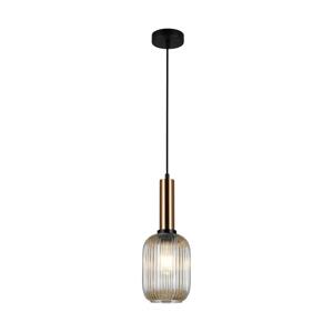 PND-5588-1M-BRO+AMB - Luster na lanku ANTIOLA 1xE27/40W/230V 113 cm bronz