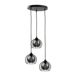 Keter Lighting Luster na lanku SOLO BLACK 3xE27/60W/230V pr. 30 cm