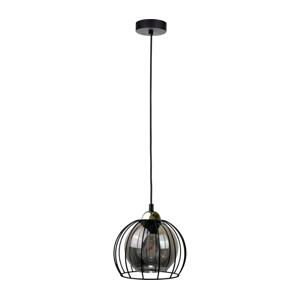 Keter Lighting Luster na lanku SOLO BLACK 1xE27/60W230V čierna/zlatá