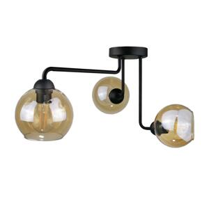 Keter Lighting Prisadený luster MONDE BLACK 3xE27/60W/230V