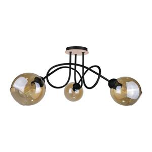 Keter Lighting Prisadený luster VENUS WOOD 3xE27/60W/230V