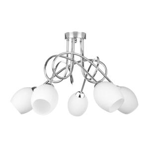 Keter Lighting Prisadený luster TWIST WHITE 5xE14/40W/230V