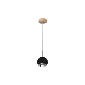 5143174 - LED Lustre na lanku BALL WOOD 1xGU10/5W/230V matný dub