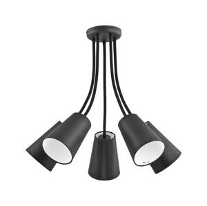 luster na tyči WIRE BLACK 5xE27/60W/230V