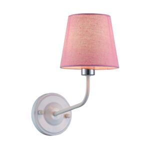 Nástenná lampa YORK 1xE14/60W/230V ružová/biela