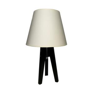 Stolná lampa CONE 1xE27/60W/230V wenge krémová