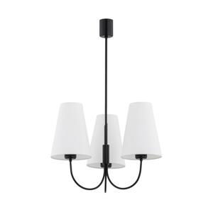 Argon Argon 6268 - Luster na tyči SAFIANO 3xE27/15W/230V čierna