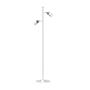 Stojacia lampa JOKER 2xGU10/25W/230V biela/lesklý chróm