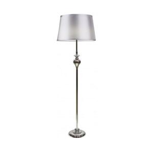 Stojacia lampa PRIMA 1xE27/60W/230V strieborná/lesklý chróm