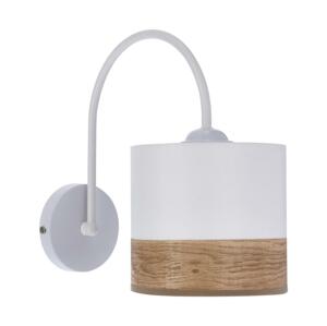 Nástenná lampa BIANCO 1xE27/40W/230V biela/hnedá