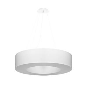 SL.0751 - Luster na lanku SATURNO 6xE27/60W/230V pr. 70 cm biela