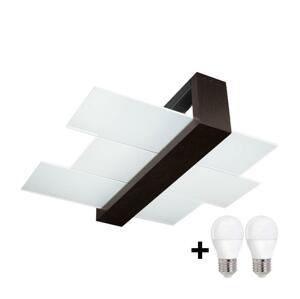 Brilagi Brilagi -  LED Stropné svietidlo HERA 2xE27/7,5W/230V wenge