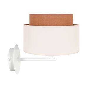 Nástenná lampa BOHO 1xE27/15W/230V béžová/biela/hnedá