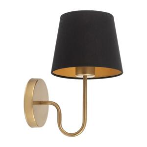 Nástenná lampa VOLUTTO 1xE27/60W/230V čierna/medená