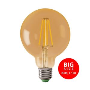 LED Žiarovka LEDSTAR AMBER G80 E27/8W/230V 2200K