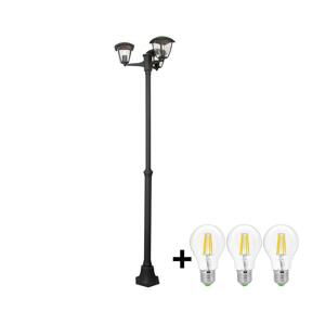 BRILAGI Brilagi - LED Vonkajšia lampa LUNA 3xE27/60W/230V IP44